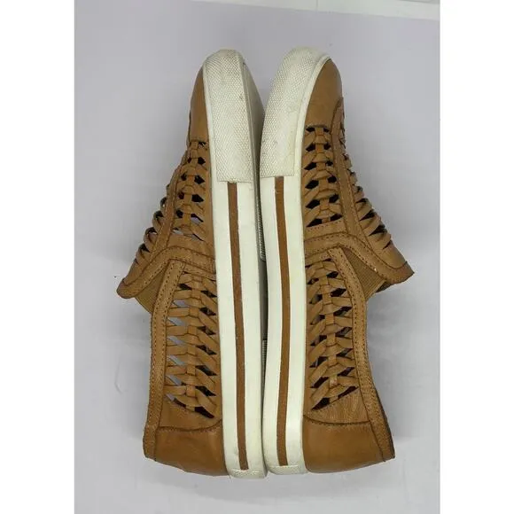 L’Amour Des Pieds Karsha Woven Leather Slip On Sneakers Women's Size 8.5