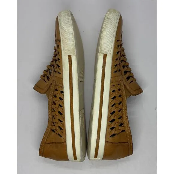 L’Amour Des Pieds Karsha Woven Leather Slip On Sneakers Women's Size 8.5