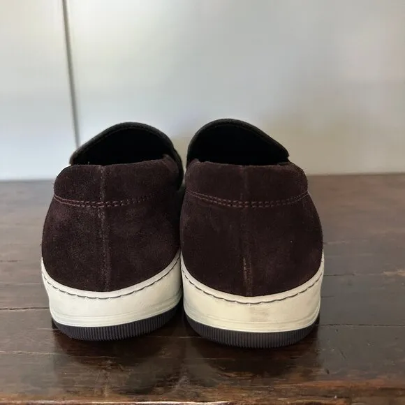 Lanvin, Brown, Men's, Size 10 Slip On Sneakers