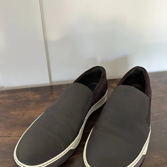 Lanvin, Brown, Men's, Size 10 Slip On Sneakers