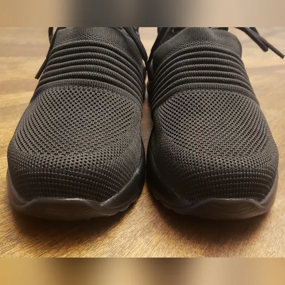 Larnmern FLEX Black Steel Toe Work Shoes Womens Size 6.5