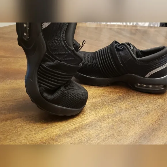 Larnmern FLEX Black Steel Toe Work Shoes Womens Size 6.5