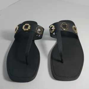 Larrounde Women Shoes Milan S Black Sandals PVC Size 10/11