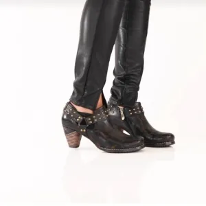 L'ARTISTE KACIELOU SHOES PAINTED LEATHER WESTERN LOOK SHOES Size 41 (10.5)