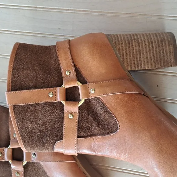 Lauren Ralph Lauren Dylan Suede Leather Mid Heel Boots. Size 8.5