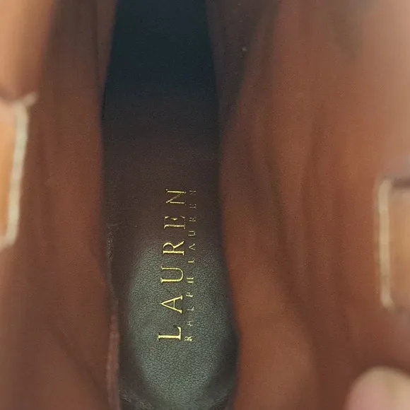 Lauren Ralph Lauren Dylan Suede Leather Mid Heel Boots. Size 8.5