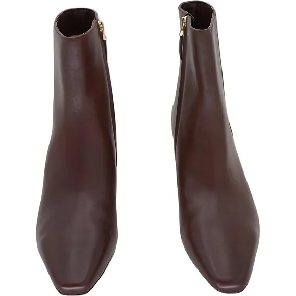 Lauren Ralph Lauren Willa Dark Mahogany Ankle Boots Womens Size 9 B