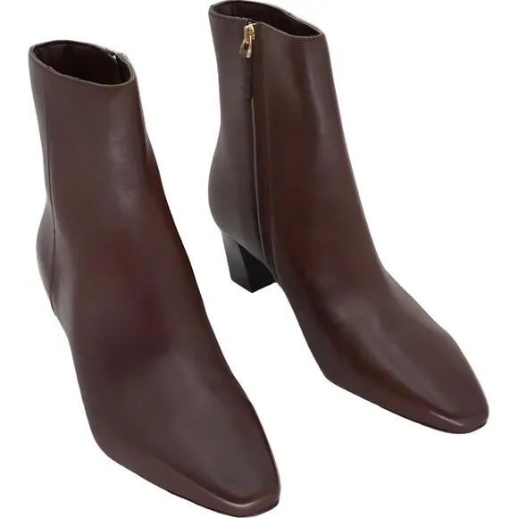 Lauren Ralph Lauren Willa Dark Mahogany Ankle Boots Womens Size 9 B
