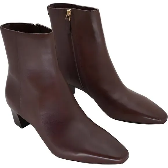 Lauren Ralph Lauren Willa Dark Mahogany Ankle Boots Womens Size 9 B