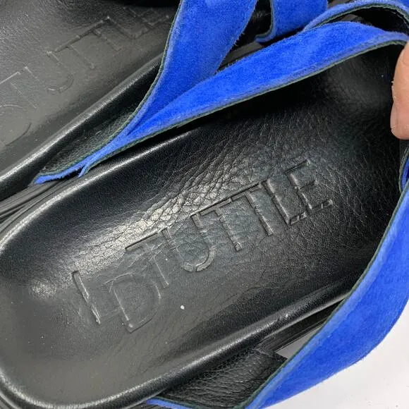 LD Tuttle Women's Size 37 US 7 The Unit Slide Sandals Royal Blue Suede