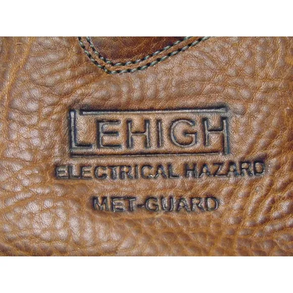 Lehigh Leather Safety Shoes Power Cushion 8&quot; Steel Toe Work Boots Unisex