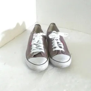 Levi's Gray Canvas Casual Sneakers.