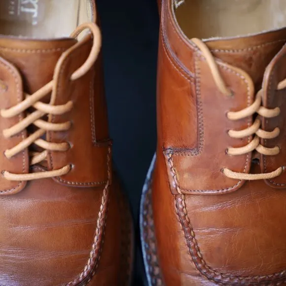 Lidfort for Barneys New York 8-US Brown Split Toe Norvegese Oxford Mens Dress Sh