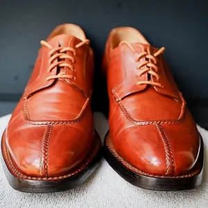 Lidfort for Barneys New York 8-US Brown Split Toe Norvegese Oxford Mens Dress Sh