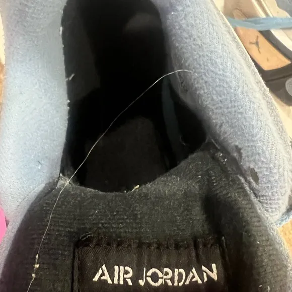 Light Blue Sneakers with Black Accents