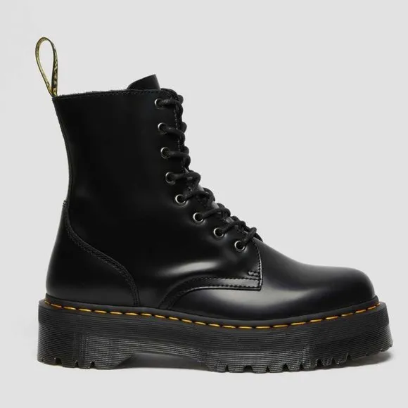Like New Dr. Martens Jadon Smooth Leather Platform Boots Size US W 5