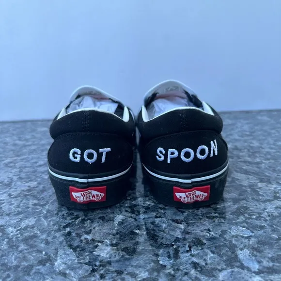 Limited Edition The Serving Spoon Vans Slip on Sneakers Men’s Size 8.5 Customs