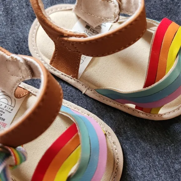 Little Bird Jools Oliver 6-12 European Rainbow Stripes Sandals Shoes