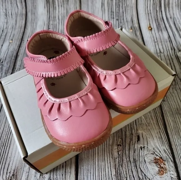 Livie and Luca Ruche Sandals Pink Color New Without Box