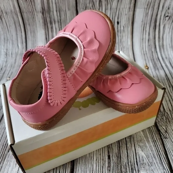 Livie and Luca Ruche Sandals Pink Color New Without Box
