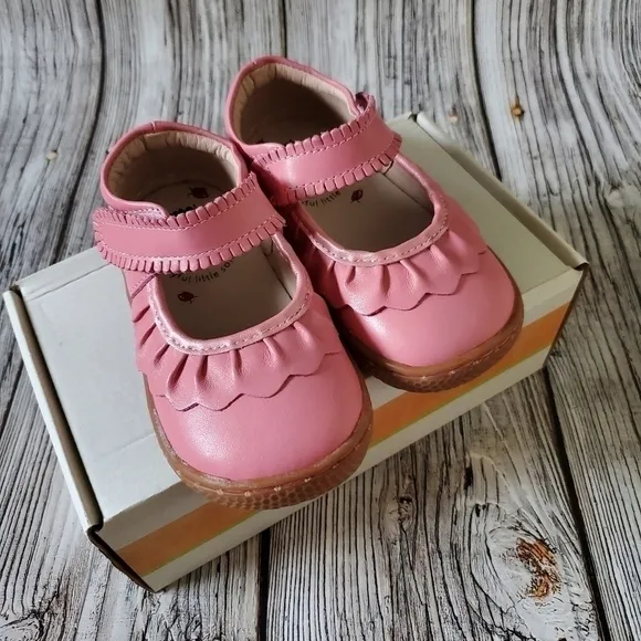 Livie and Luca Ruche Sandals Pink Color New Without Box