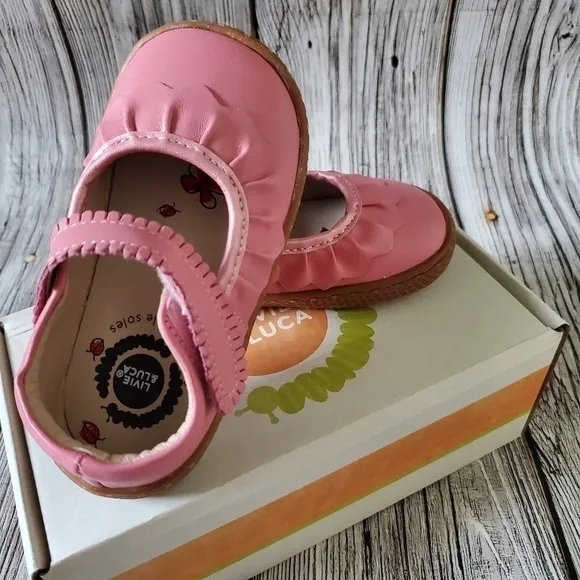 Livie and Luca Ruche Sandals Pink Color New Without Box