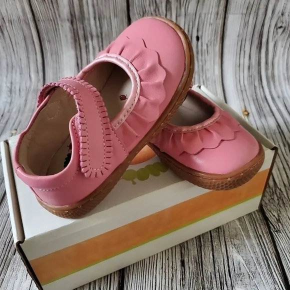 Livie and Luca Ruche Sandals Pink Color New Without Box