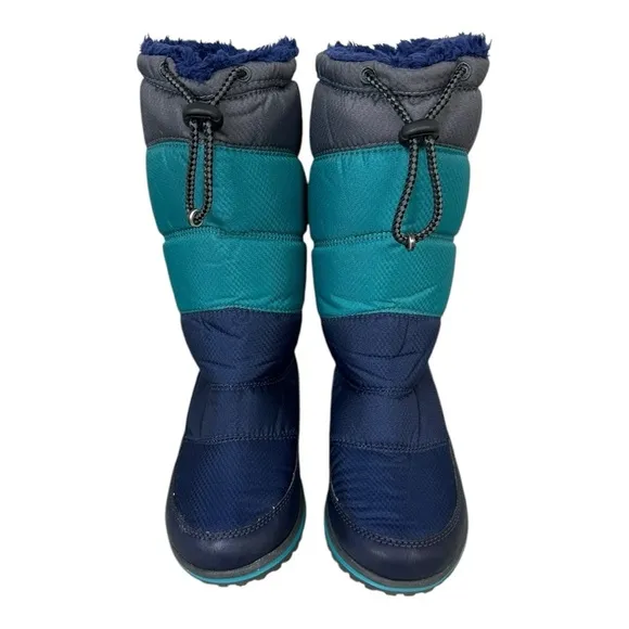 L.L. Bean Kids' Ultralight Snow Boots Blue and Gray size 1