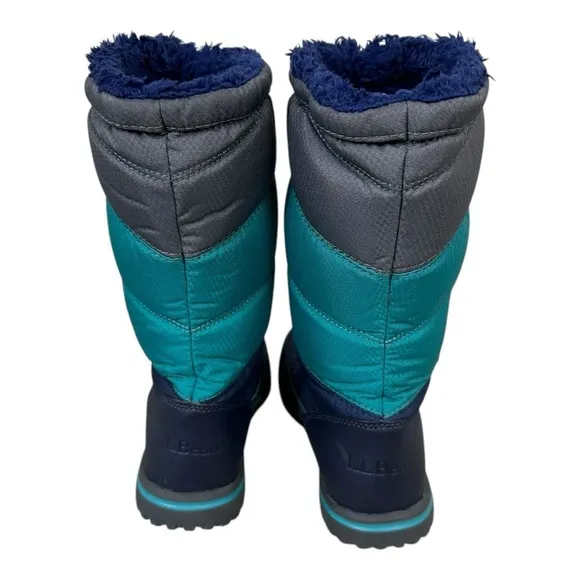 L.L. Bean Kids' Ultralight Snow Boots Blue and Gray size 1