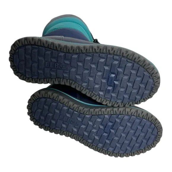 L.L. Bean Kids' Ultralight Snow Boots Blue and Gray size 1