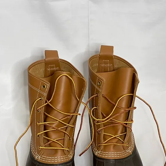 L.L. Bean Men's Bean 8” Boots - Brown and Tan