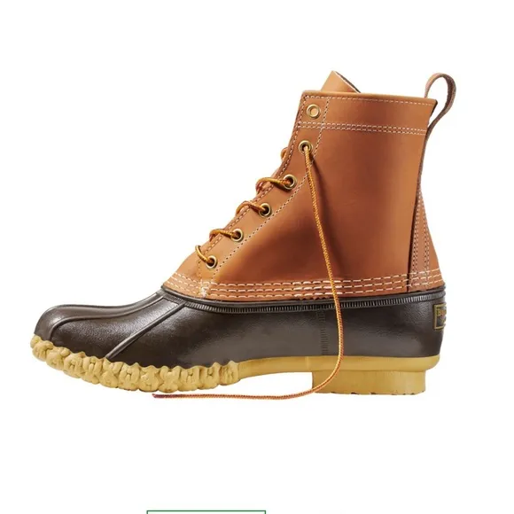 L.L. Bean Men's Bean 8” Boots - Brown and Tan