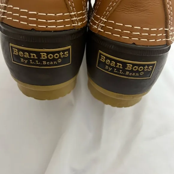 L.L. Bean Men's Bean 8” Boots - Brown and Tan
