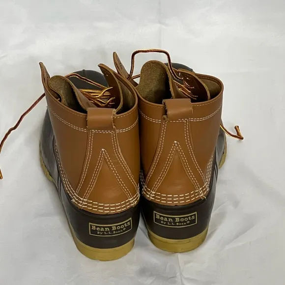 L.L. Bean Men's Bean 8” Boots - Brown and Tan