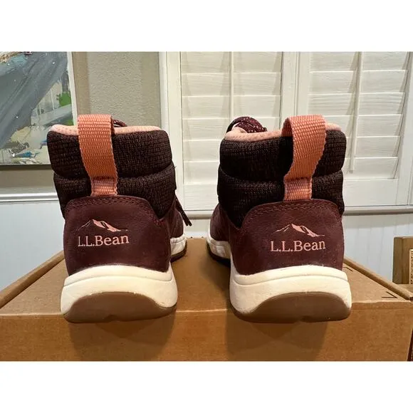 L.L. Bean Womens Trailduster Hiking Boots Burgundy Leather Size 8.5 NWOB Durable