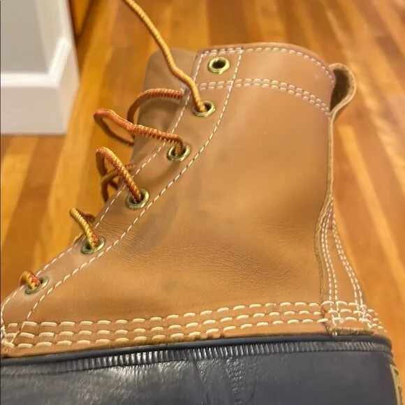 L.L. Bean Duck Boots - Brown and Navy