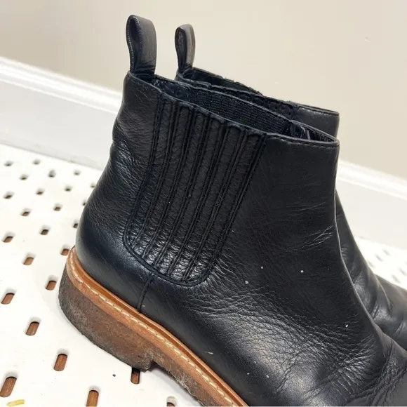 LOEFFLER RANDALL Black Soft Leather Ankle Chelsea Boots - Womens 7.5