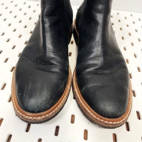 LOEFFLER RANDALL Black Soft Leather Ankle Chelsea Boots - Womens 7.5