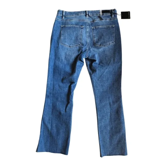 Lola Jeans Billie-DIS High-Rise Bootcut Denim Size 32 Medium Wash Distressed