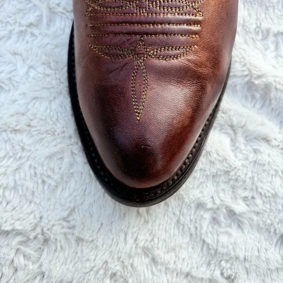 Lucchese 1883 Bart Western Boots Men's Sz 9.5 D Handmade Chocolate Cowhide