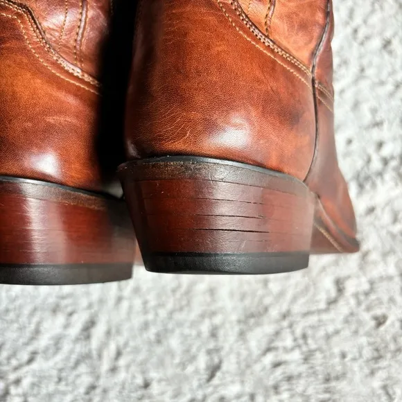 Lucchese 1883 Bart Western Boots Men's Sz 9.5 D Handmade Chocolate Cowhide