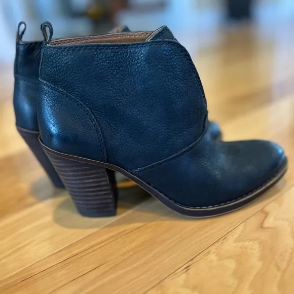Lucky Brand Ehllen Leather Ankle Boots Booties For Women