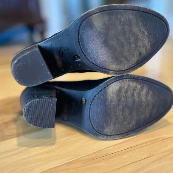 Lucky Brand Ehllen Leather Ankle Boots Booties For Women
