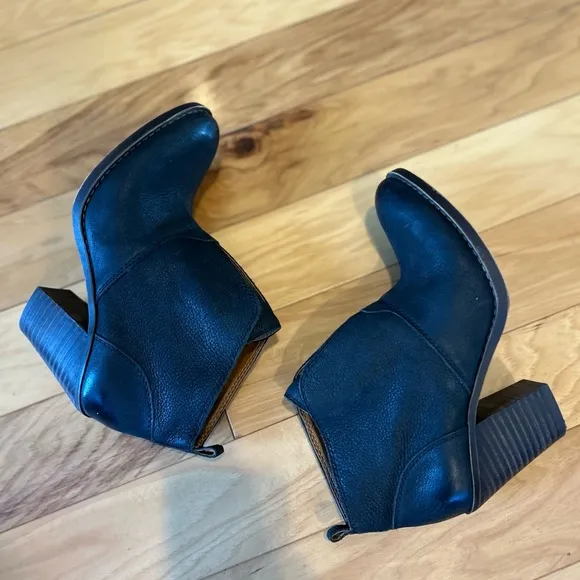Lucky Brand Ehllen Leather Ankle Boots Booties For Women