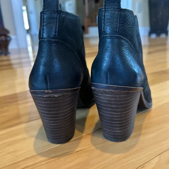 Lucky Brand Ehllen Leather Ankle Boots Booties For Women