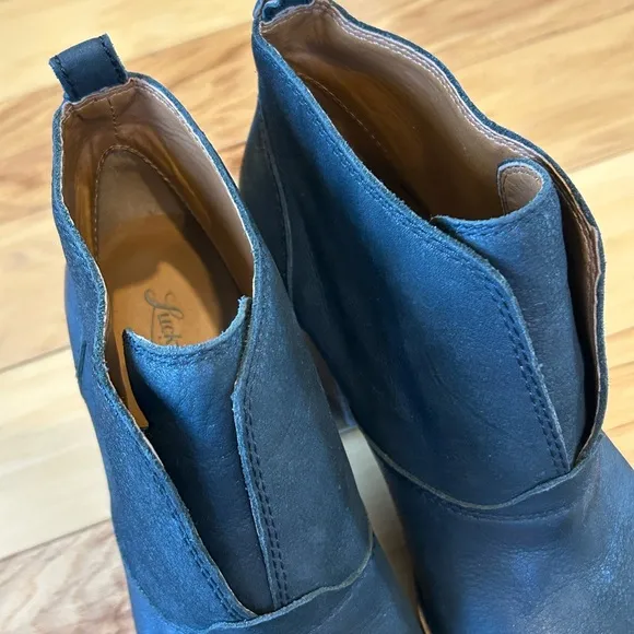 Lucky Brand Ehllen Leather Ankle Boots Booties For Women