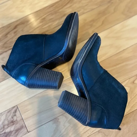 Lucky Brand Ehllen Leather Ankle Boots Booties For Women