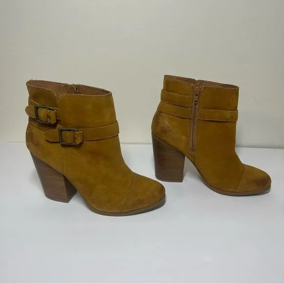 Lucky Brand Laureen Leather Ankle Boots Size 9