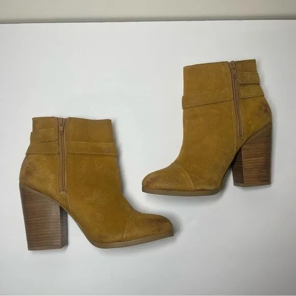 Lucky Brand Laureen Leather Ankle Boots Size 9