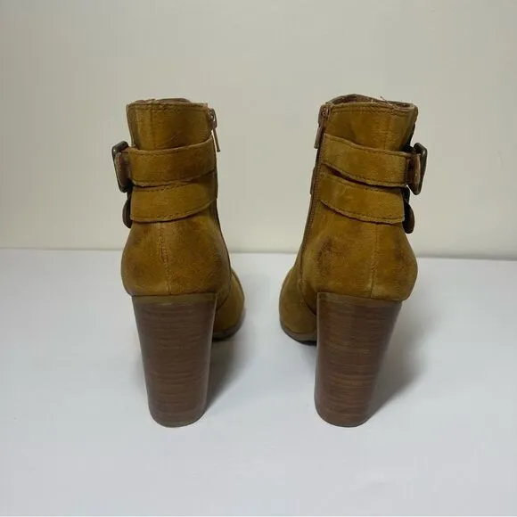 Lucky Brand Laureen Leather Ankle Boots Size 9